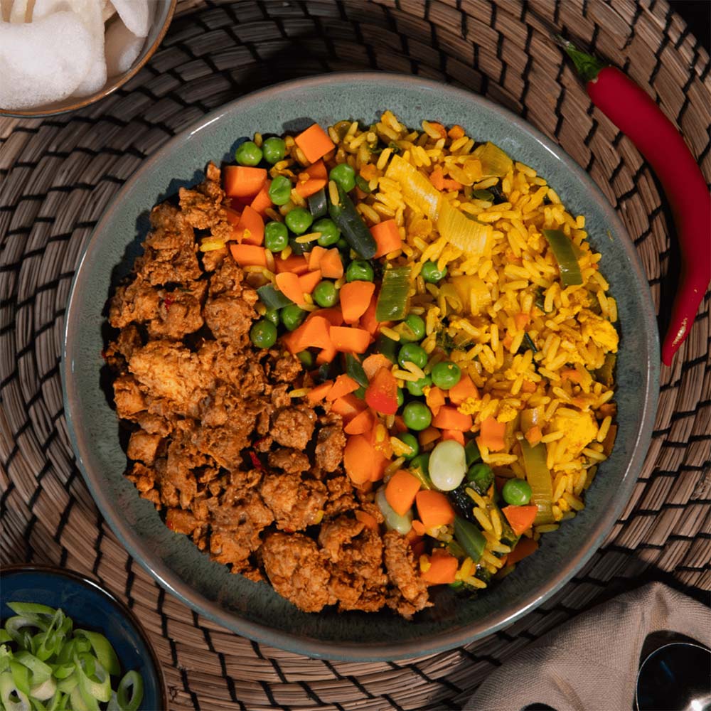 High Protein Nasi Goreng van SportMeals voor droogtrainen